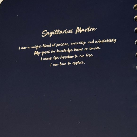 Be Rooted Zodiac SAGITARIOUS Spiral Bound College Ruled Hard Cover Journal - Picture 2 of 3